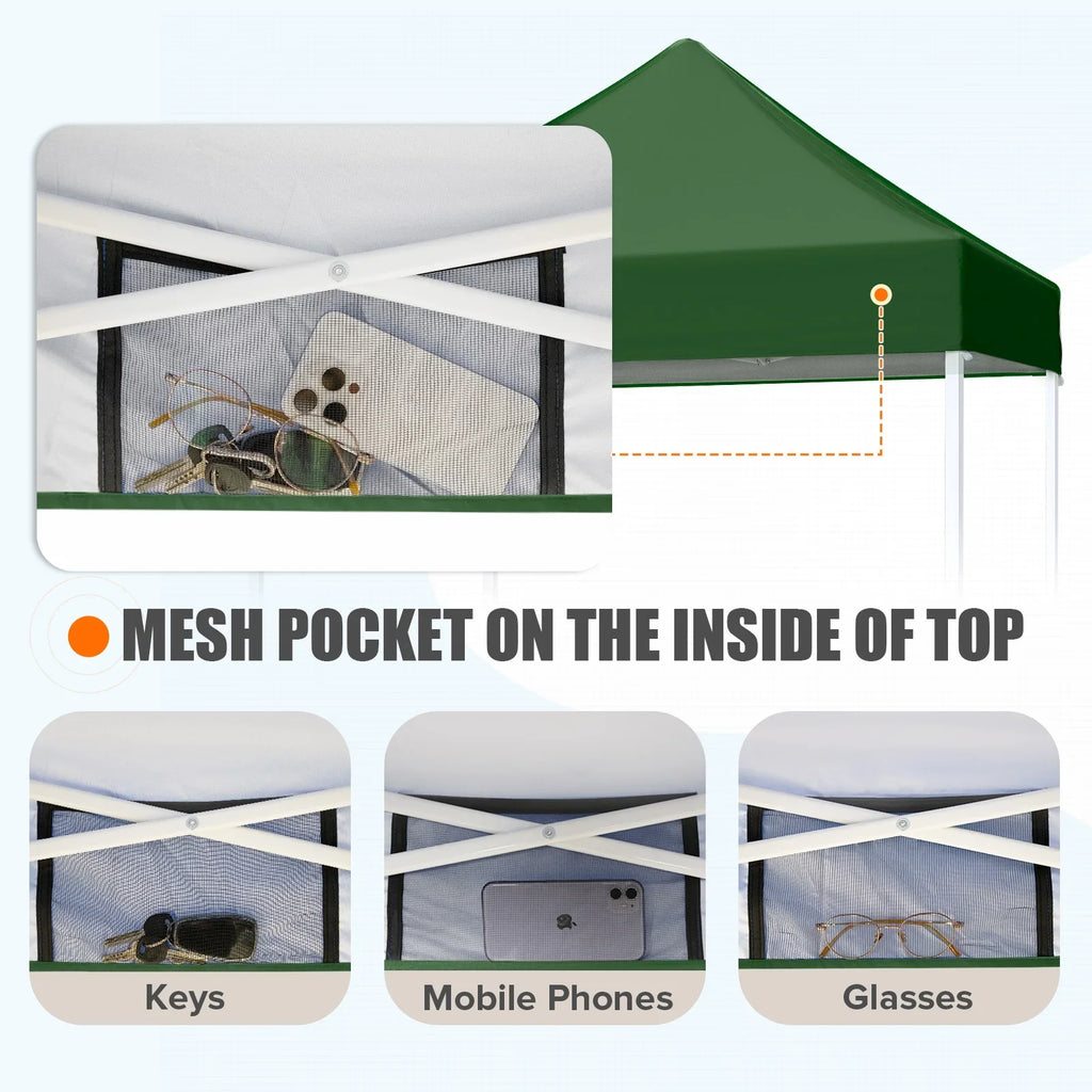 EAGLE PEAK 5x5 Pop up Canopy Tent Instant Outdoor Canopy Easy Set - up Straight Leg Folding Shelter（blue） - image 94
