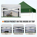 EAGLE PEAK 5x5 Pop up Canopy Tent Instant Outdoor Canopy Easy Set - up Straight Leg Folding Shelter（blue） - image 94