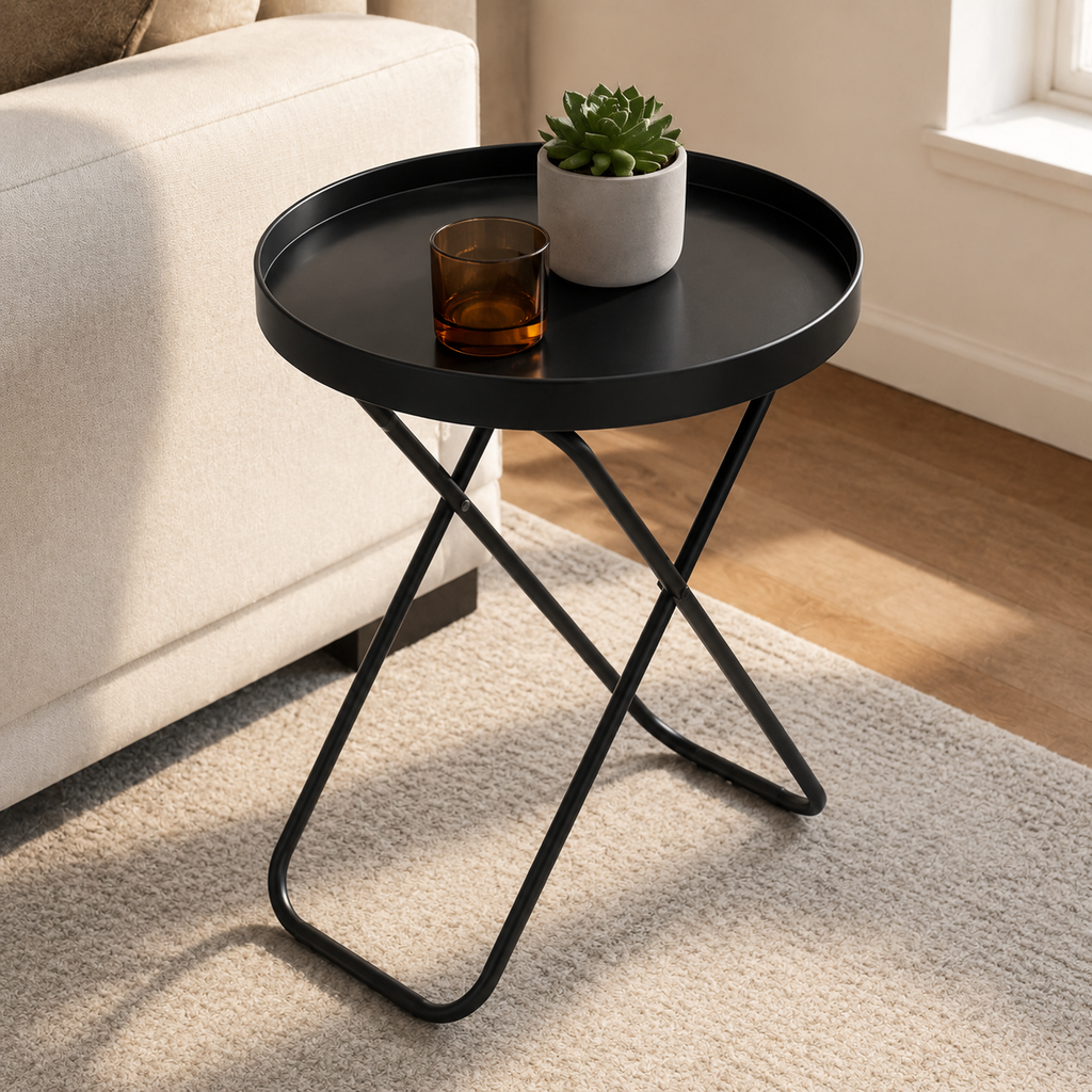 HaloFold Round Tray Table