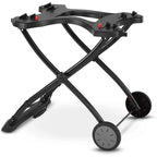 Weber Q1200 Liquid Propane Grill (Titanium) with Portable Cart Bundle - image 3