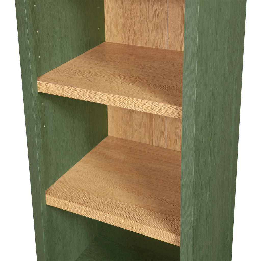 Better Homes & Gardens Juliet Narrow Arch Bookcase, Deep Green and Light Honey - image 8