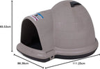 Petmate Indigo Dog House (Igloo Dog House. Made in USA with 90% Recycled Materials. All-Weather Protection Pet - image 23