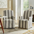 Set of 2 Alethea Upholstered Dining Chairs with Slipcovers and Solid Wood Legs by HULALA HOME - image 2