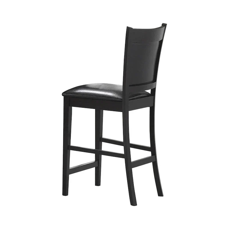 5-Piece Square Counter Height Dining Set in Finley Espresso and Black - image 4