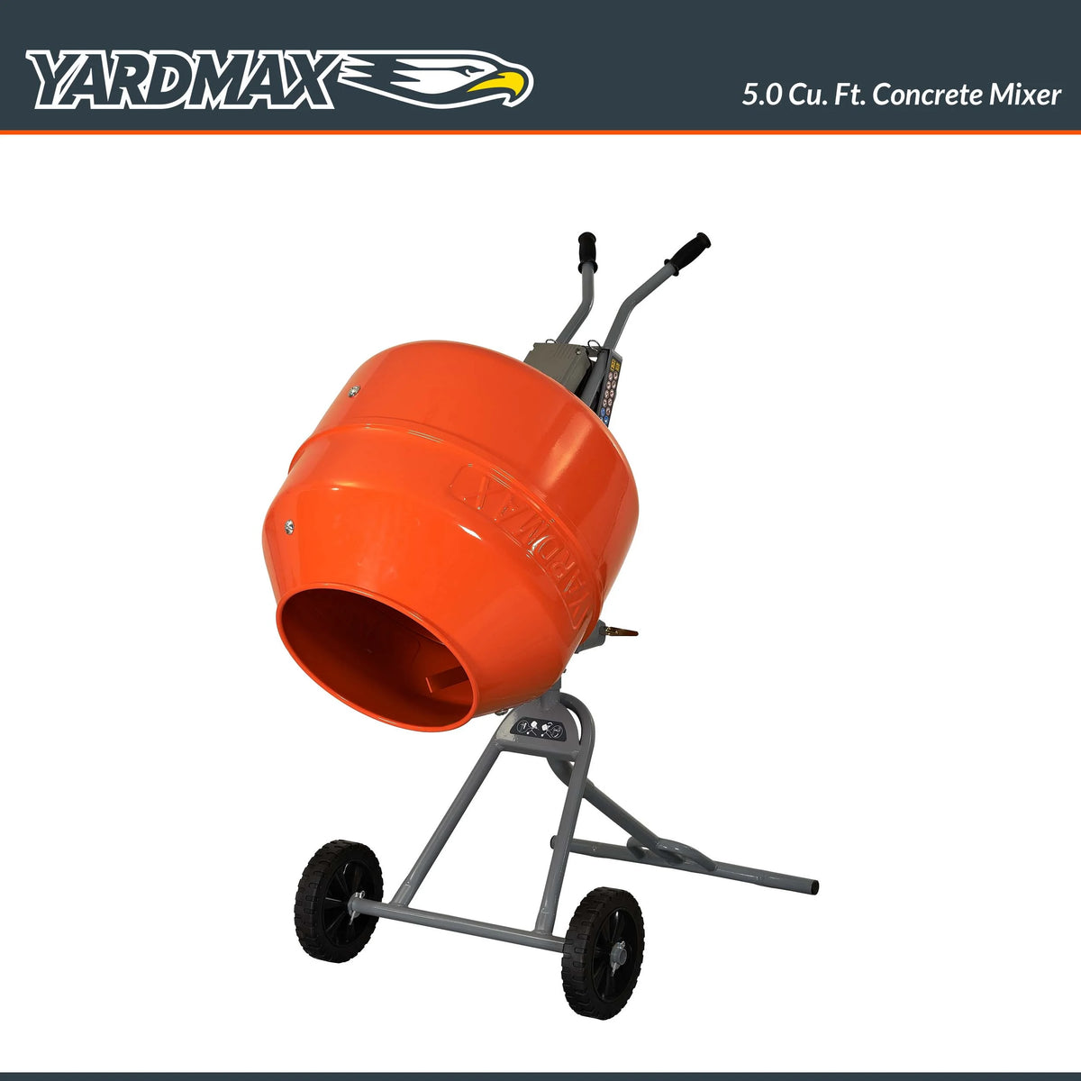 YARDMAX YM0146 5.0 cu ft CONCRETE MIXER - image 2