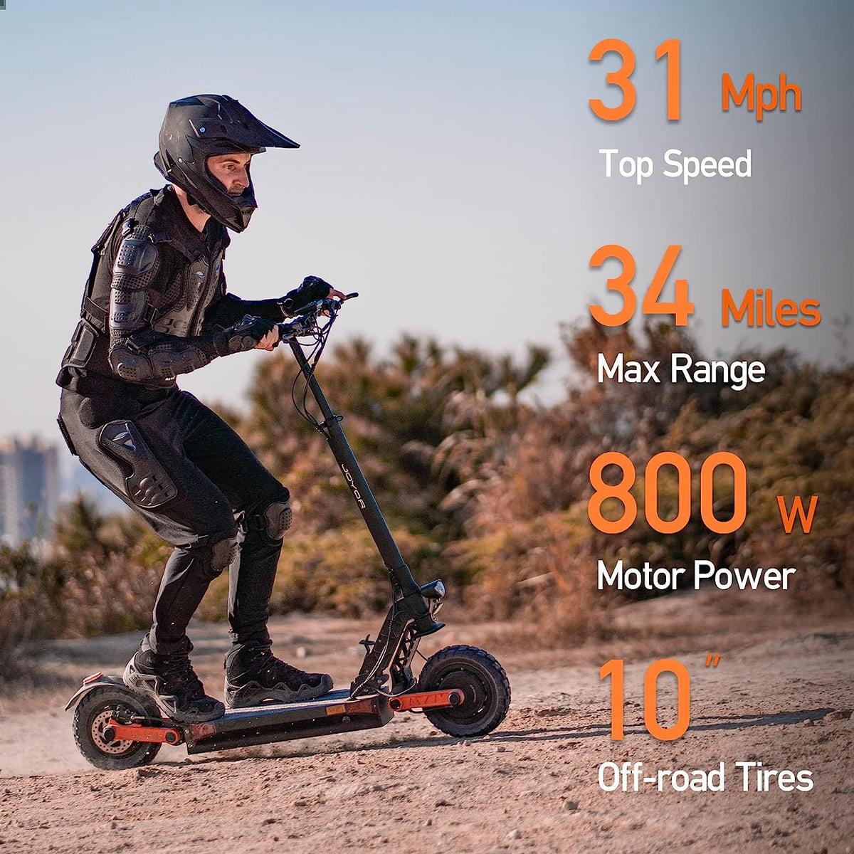 Up to 37 MPH Tire Hydraulic Brake Adult Electric Scooter - image 2