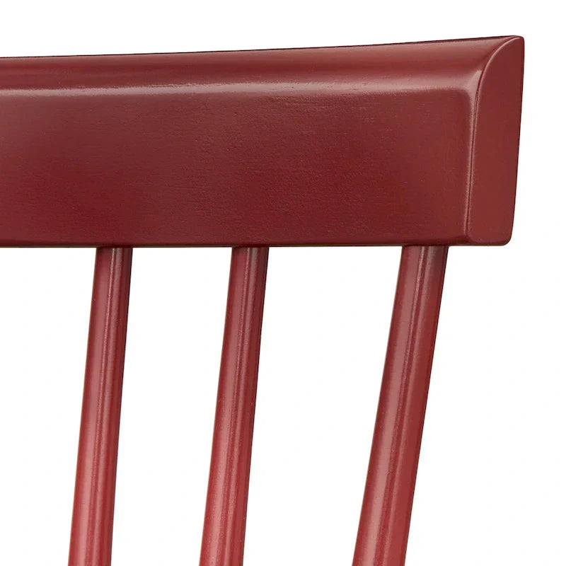 Set of 2 Spindle Back Dining Chairs Solid Rubberwood Farmhouse Style - image 25