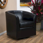 Christopher Knight Home Daymian Swivel Club Chair - Dimensions: 29" D x 30.2" W x 30.5" H - image 3