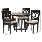 Kara Contemporary 5-Piece Wooden Dining Set - image 13