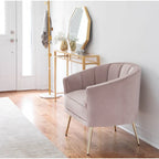 Randolf Velvet Accent Chair in Silver Orchid - image 35
