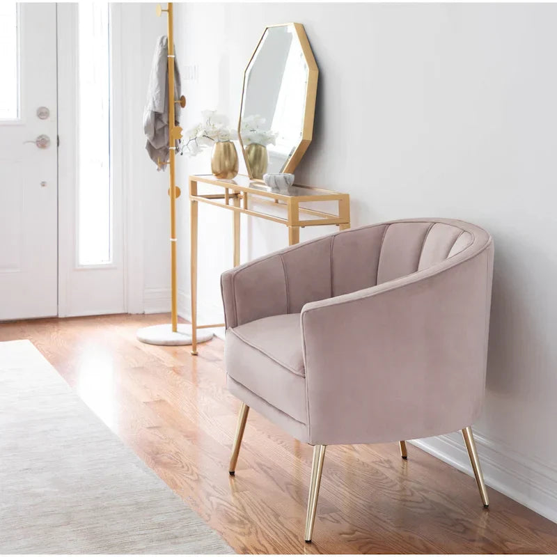 Randolf Velvet Accent Chair in Silver Orchid - image 35
