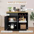 Futzca Kitchen Island Cart with Storage Cabinet and Drawers - Not Applicable - image 14