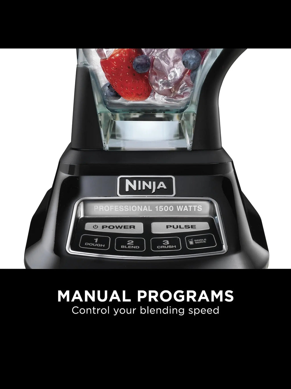 1500W, 4 Functions for Smoothies, Processing, Dough, Drinks & More, with 72 oz.* Blender Pitcher, 64 oz. Processor Bowl, (2) 16 oz. To Go Cups & (2) Lids, Black - image 6