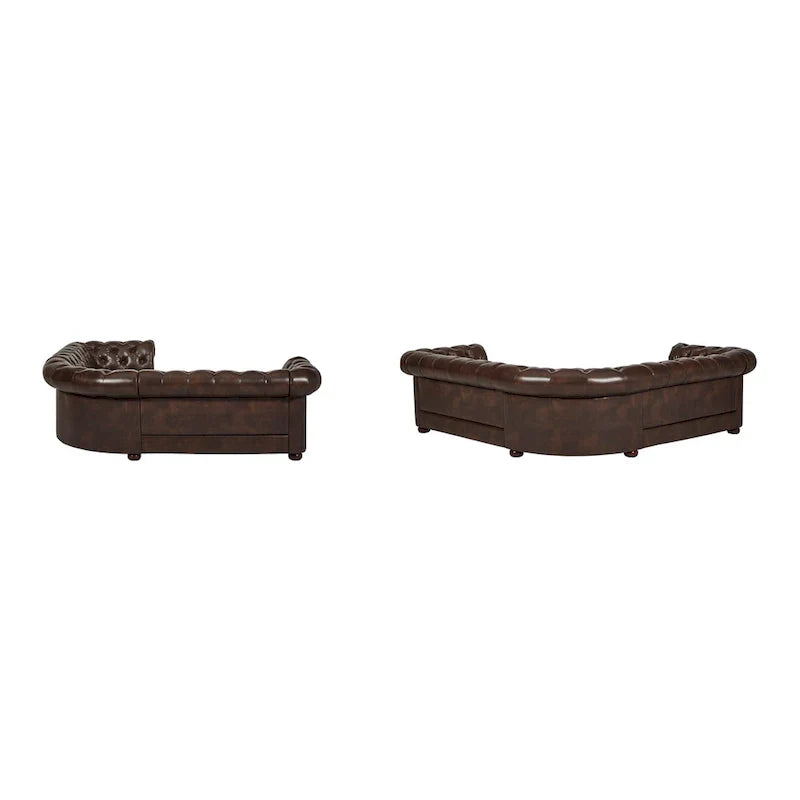 Gdansk 5-Person L-Shaped Chesterfield Sectional Sofa - image 18