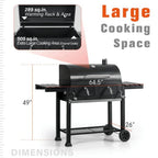 34'' Charcoal Grill Extra Large Portable BBQ  Grill, Black - image 4