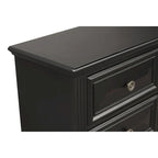 Roundhill Furniture Renova Vintage Black Wooden Bedroom Collection - image 24