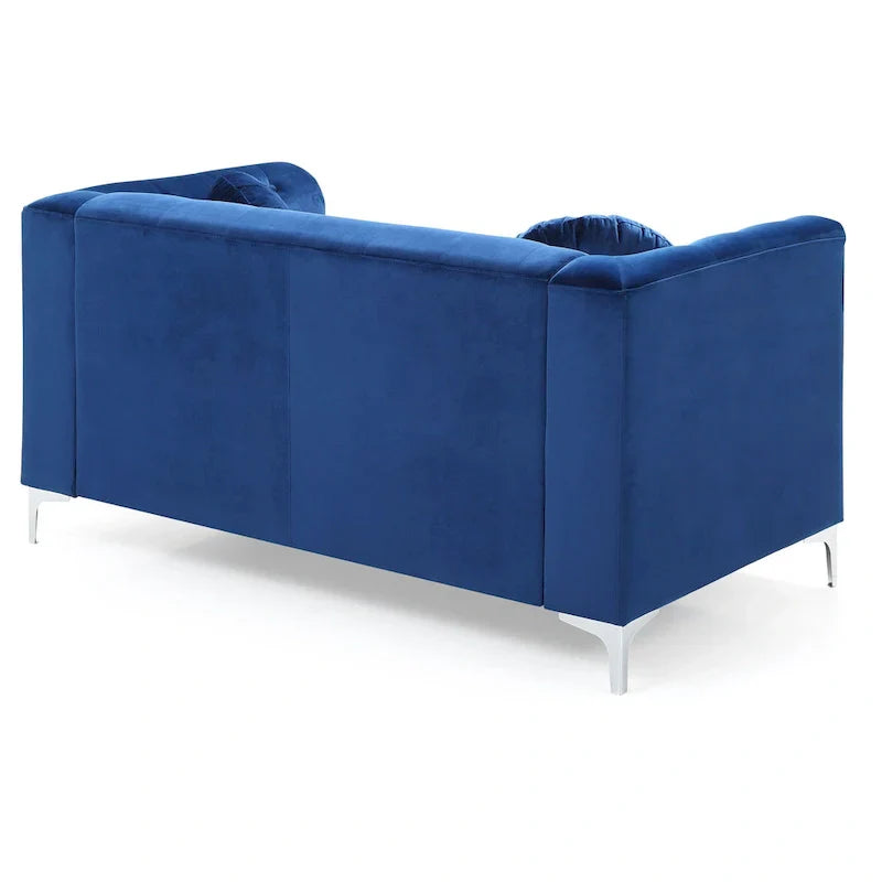 Velvet Button-Tufted Pompano Loveseat - image 16
