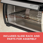 BLACK DECKER SpaceMaker Under Counter Toaster Oven, Digital Controls, Black/Stainless Steel, Fits 9′′ Pizza or 4 Slices - image 4