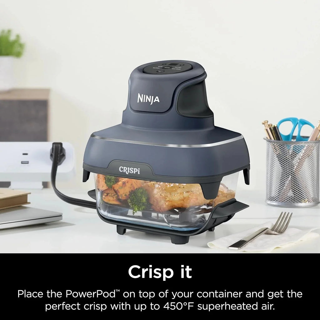 Ninja Crispi 4-in-1 Portable Glass Air Fryer Cooking System, 1500W, 4QT & 6-Cup TempWare Glass Containers with Storage Lids, Microwave, Freezer & Dishwasher Safe - image 49
