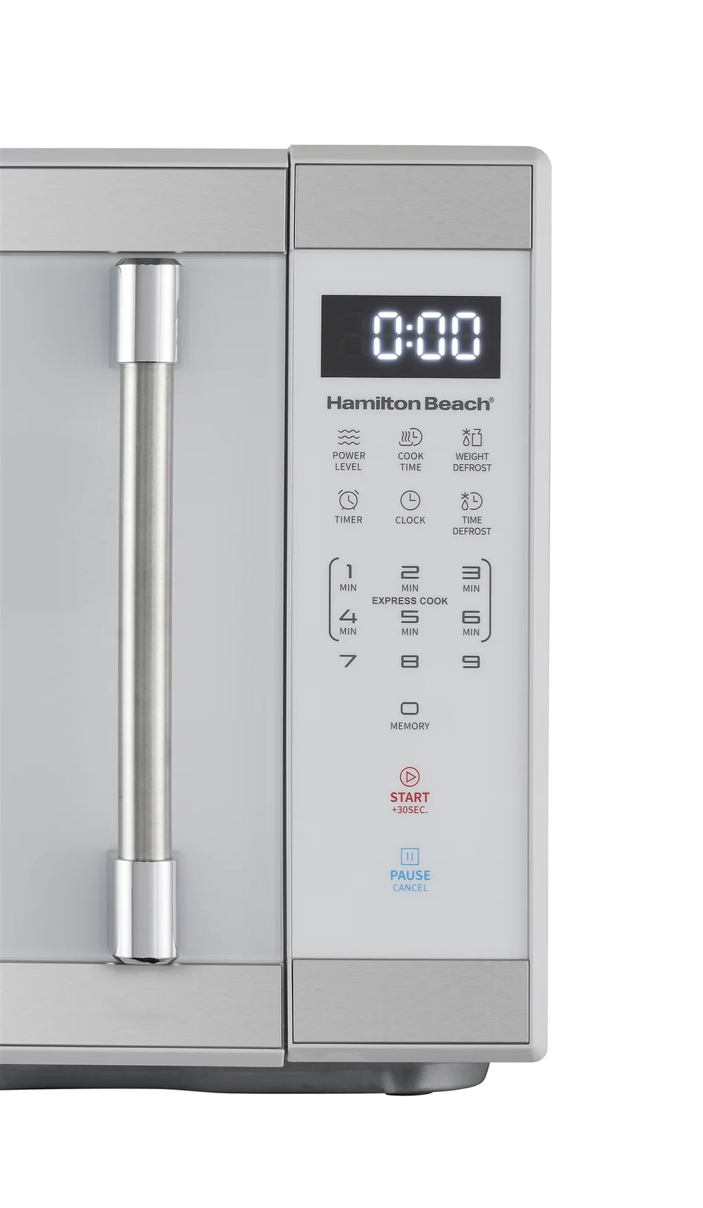Hamilton Beach 1.1 Cu. Ft. Countertop Microwave Oven, 1000 Watts, White Stainless Steel - image 9