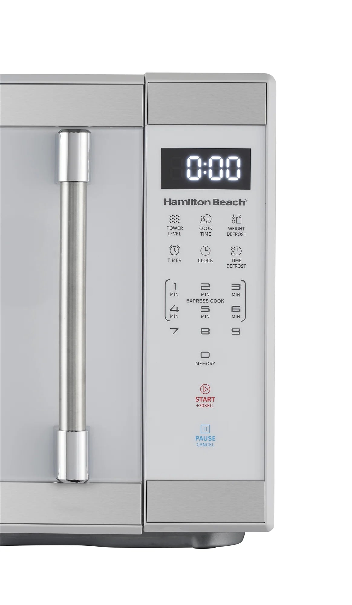 Hamilton Beach 1.1 Cu. Ft. Countertop Microwave Oven, 1000 Watts, White Stainless Steel - image 9