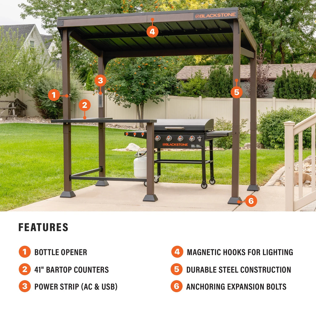 Blackstone 5' x 8' Outdoor Griddle/Grill Pavilion Grill Gazebo - image 2