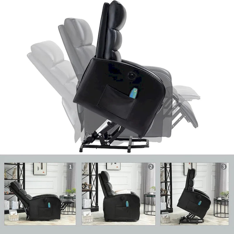 AVAWING Contemporary Electric Recliner with Power Lift and Massage Features - image 5