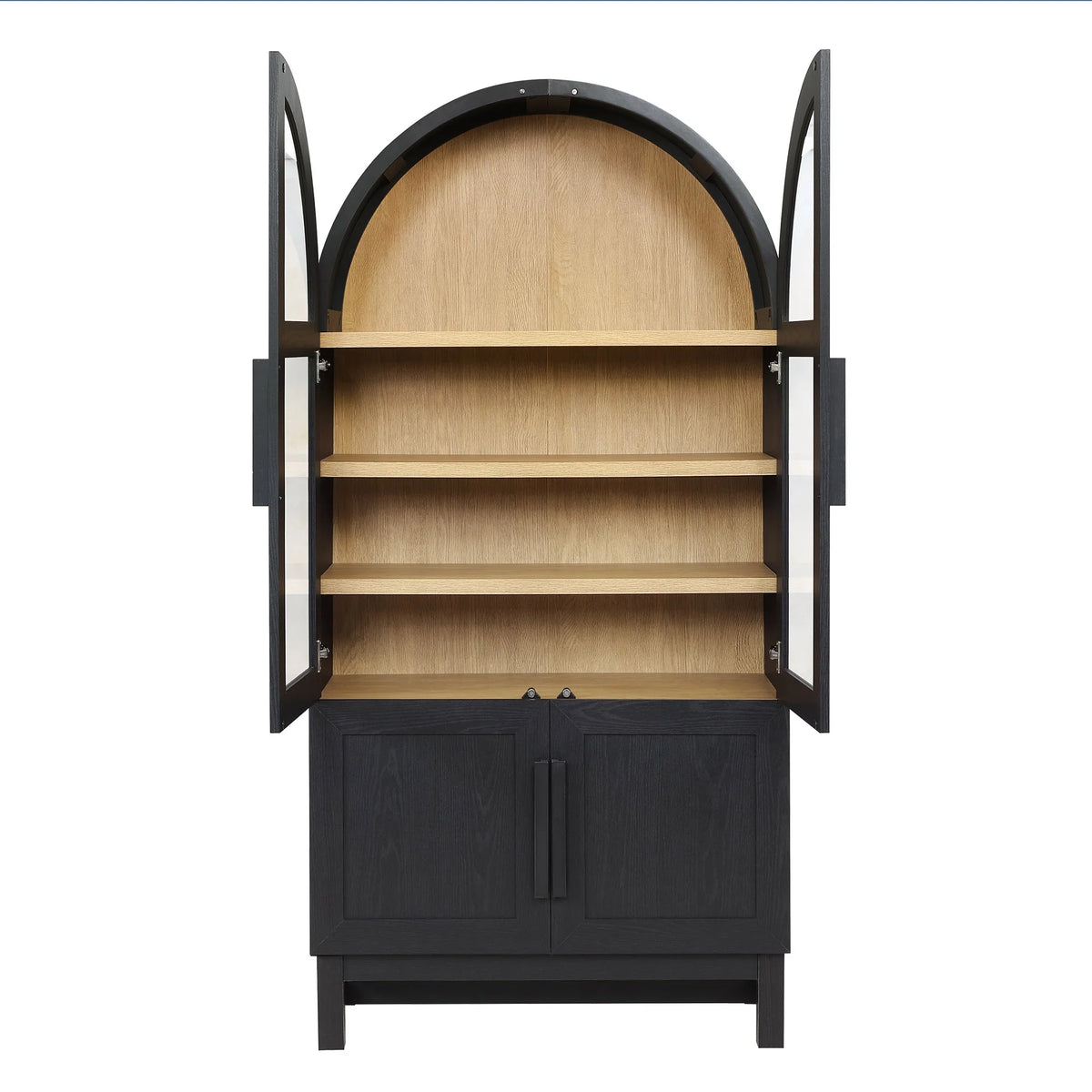 Better Homes & Gardens Juliet Kitchen Rounded Arch Cabinet, Rich Black - image 9