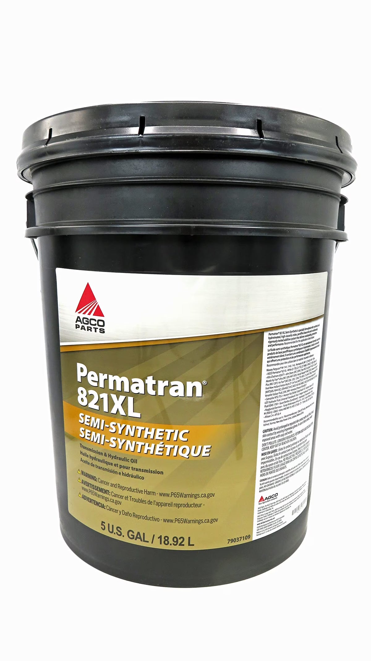 AGCO Permatran 821XL 10W - 30 Transmission & Hydraulic Oil 5 Gallons, 79037109 - image 1