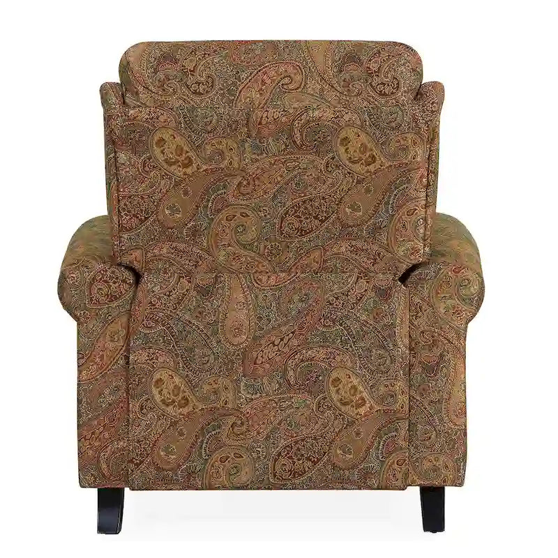 Push Back Recliner Chair with Padded Cushion and Solid Wood Legs - image 12