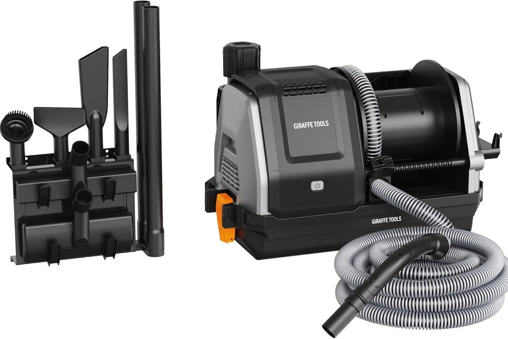 Giraffe Tools Grandstorm Wall Vacuum Cleaner, 30FT Hose, Grey - image 1