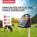 Andmon 10 Miles Solar Electric Fence Charger with Day or Night Mode - image 6