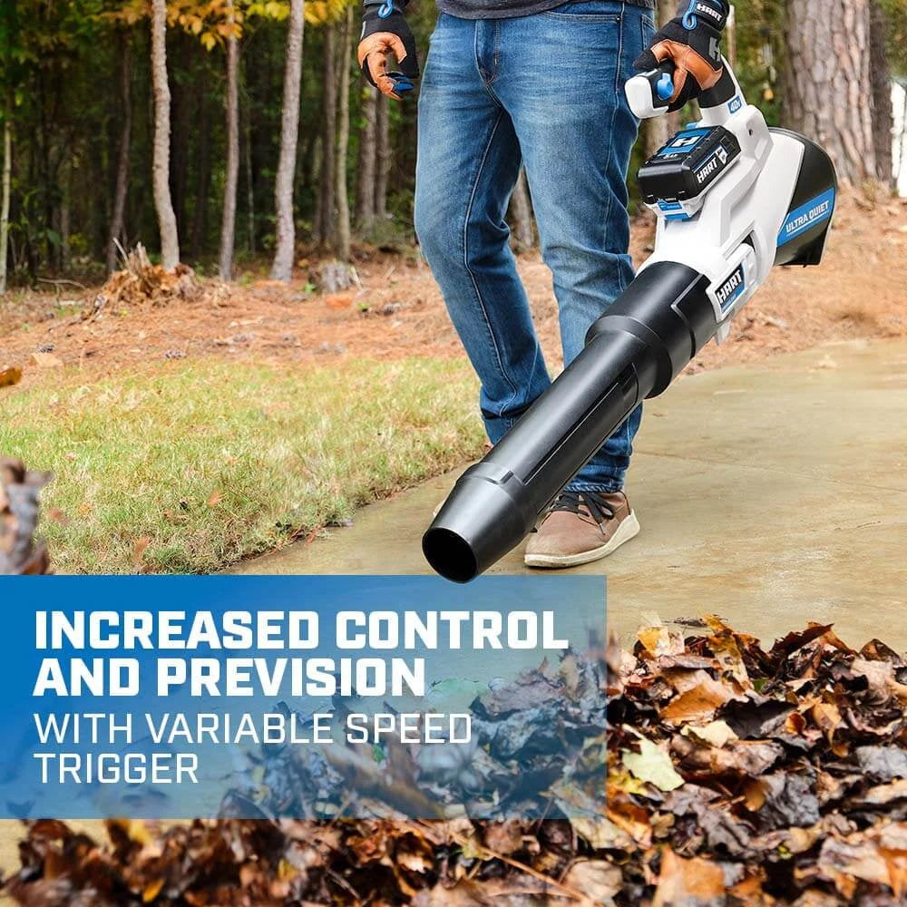 HART 40-Volt Cordless SUPERCHARGE Brushless 650 CFM Blower (1) 5.0 Ah Lithium Ion Battery - image 8