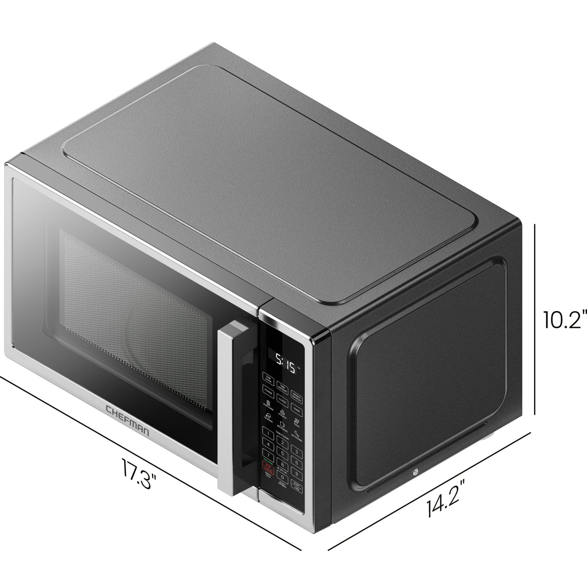 Chefman 0.9 cu ft Countertop Microwave Oven, 900 Watts - Stainless Steel - image 19