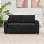 Versatile Chenille Storage Loveseat Sofa - image 12