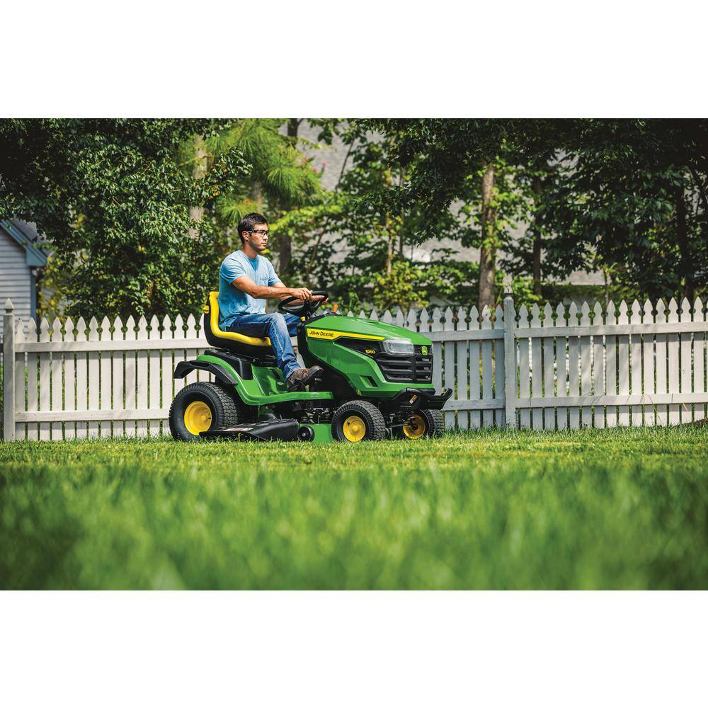 John Deere S160 48 in. 24 HP V-Twin ELS Gas Hydrostatic Riding Lawn Tractor BG21211 - image 9