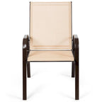 Costway Set of 4 Patio Chairs with Armrests for Garden and Deck - View Details - image 28