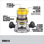 DEWALT Router, Fixed Base, 1-3/4-HP (DW616) , Yellow - image 2