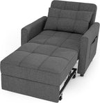 Sofa Bed Chair 3 in 1 Convertible Pullout Single Sleeper Chair Bed Spacious Multifunctional Sofa - image 16