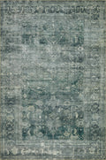 Magnolia Home by Joanna Gaines x Loloi Banks Machine Washable Blue / Lagoon Area Rug Rug Size: Rectangle 8'6" x 11'6" - image 1