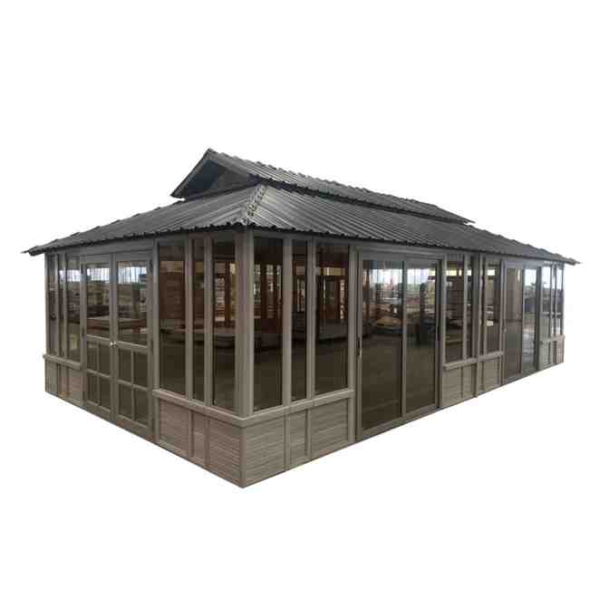28 Ft. W x 15.5 FT. D Solid Wood Patio Gazebo - image 2