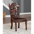 Abeena Set of 2 Traditional Cherry Solid Wood Side Chairs by Furniture of America - image 1