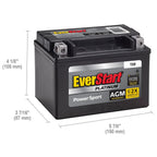 EverStart Platinum BOXED AGM Power Sport Battery, Group Size TX9 12 Volt, 120 CCA - image 2