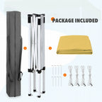 EAGLE PEAK 5x5 Pop up Canopy Tent Instant Outdoor Canopy Easy Set - up Straight Leg Folding Shelter（blue） - image 155