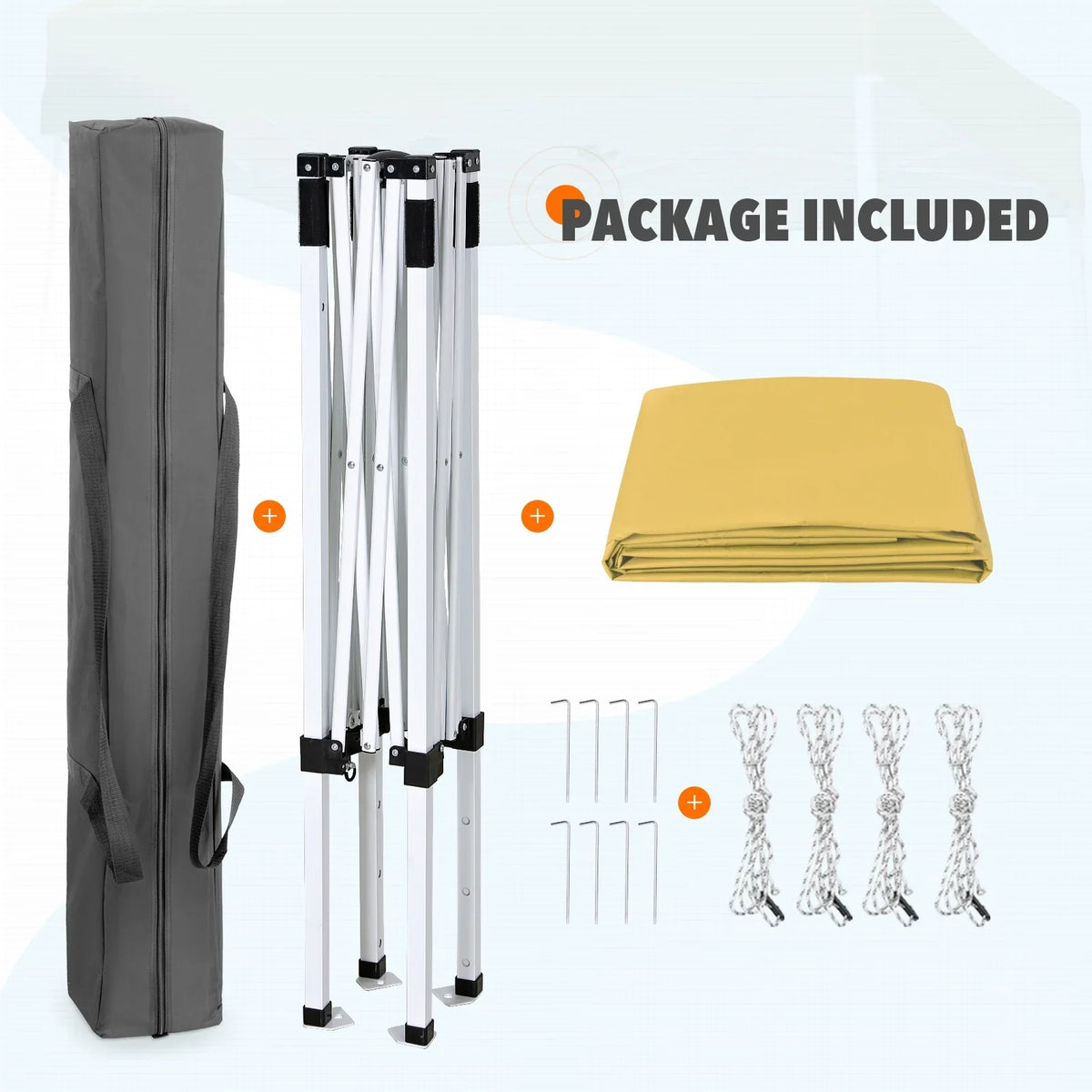 EAGLE PEAK 5x5 Pop up Canopy Tent Instant Outdoor Canopy Easy Set - up Straight Leg Folding Shelter（blue） - image 155