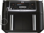 Ninja - Foodi 6-in-1 10-qt. XL 2-Basket Air Fryer with DualZone Technology and Smart Cook System - Black - image 4