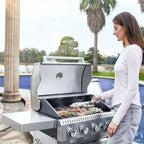 Upgraded 4 Burner BBQ Propane Gas Grill with Cast Iron Grates & Side Stove, 44,000 BTU Stainless Steel Burner Barbecue Grill for Patio, Camping, Outdoor Cooking. - image 35