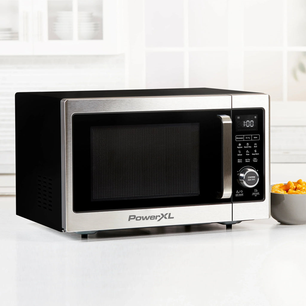 PowerXL Microwave Air Fryer Plus, Stainless Steel / Black, 1cu. ft. - image 8