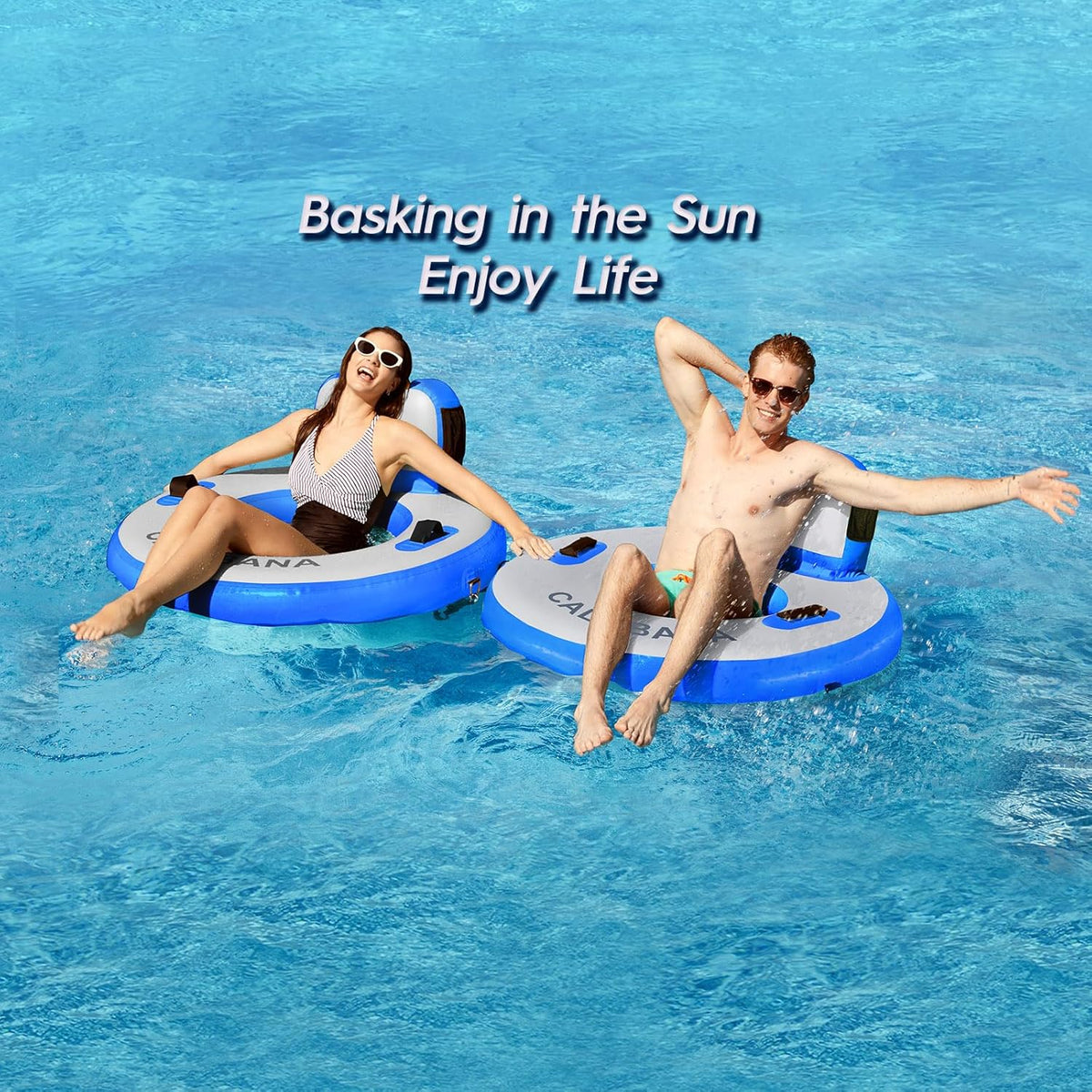Round Floating Ring Hammock - Heavy Duty Inflatable Raft - image 61