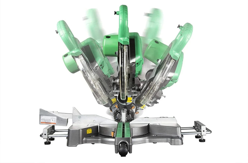 Metabo HPT 10-Inch Sliding Compound Miter Saw, Adjustable Laser Guide, Double Bevel, Electronic Speed Control, 12 Amp Motor, Electric Brake C10FSHS - image 9